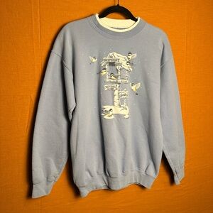 Vintage Nature Snowbird Pullover Sweatshirt Women’s Large
